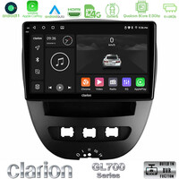 Clarion Gl700 Series 8core Android11 4+64gb Toyota Aygo/citroen C1/peugeot 107 Navigation Multimedia Tablet 10 με Carplay &Amp; Android Auto u-gl7-Ty0866