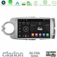 Clarion Gl700 Series 8core Android11 4+64gb Toyota Yaris Navigation Multimedia Tablet 9 με Carplay &Amp; Android Auto u-gl7-Ty1777
