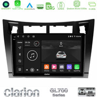 Clarion Gl700 Series 8core Android11 4+64gb Toyota Yaris Navigation Multimedia Tablet 9 (Μαύρο Χρώμα) με Carplay &Amp; Android Auto u-gl7-Ty626b