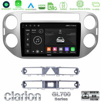 Clarion Gl700 Series 8core Android11 4+64gb vw Tiguan Navigation Multimedia Tablet 9 με Carplay &Amp; Android Auto u-gl7-Vw0083