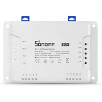Sonoff 4CH R3 Smart Ενδιάμεσος Διακόπτης Wi-Fi σε Λευκό Χρώμα (M0802010003) (SONM0802010003)