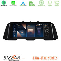 Bizzar Lite Series bmw 5 Series F10/f11 cic Android13 8core (4+64gb) Navigation Multimedia 10.25″ hd (Oem Style) u-Bm66318u