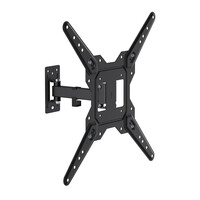 DM-2355FM . Βάση TV 23"-55" έως 30kg ρυθμιζόμενη επιτοίχια DM PRO μαύρη