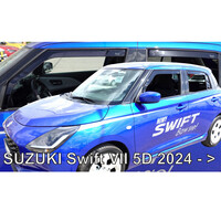 ΑΝΕΜ.SET28661 ΑΝΕΜΟΘΡΑΥΣΤΕΣ ΓΙΑ SUZUKI SWIFT 5D 2024+ ΣΕΤ ΑΥΤΟΚΙΝΗΤΟΥ ΑΠΟ ΕΥΚΑΜΠΤΟ ΦΙΜΕ ΠΛΑΣΤΙΚΟ HEKO - 4 ΤΕΜ.