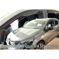 ΑΝΕΜ.23382 ΑΝΕΜΟΘΡΑΥΣΤΕΣ ΓΙΑ MITSUBISHI COLT 5D 2023+ ΖΕΥΓΑΡΙ ΑΠΟ ΕΥΚΑΜΠΤΟ ΦΙΜΕ ΠΛΑΣΤΙΚΟ HEKO - 2 ΤΕΜ.