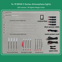 DIQ AMBIENT BMW S.3 F30 (Digital iQ Ambient Light BMW Series 3 (F30) mod. 2014-2019 , 19 Lights)