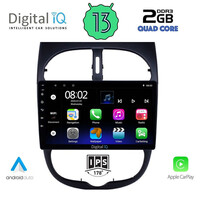 DIGITAL IQ RSB 2506_CPA (9inc) MULTIMEDIA TABLET for PEUGEOT 206 mod. 1998-2006