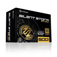 Sharkoon SilentStorm SFX 500W Μαύρο Τροφοδοτικό Υπολογιστή Full Modular 80 Plus Gold (SILENTSTORMG500BK) (SHRSILENTSTORMG500BK)