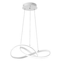 POWERTECH LED φωτιστικό οροφής HLL-0164, 50W, 4000K, Φ60cm, 1m, λευκό