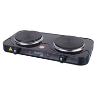 BORMANN ELITE BEP2510 BORMANN Elite BEP2510 Επιτραπέζια Εστία Εμαγιέ Διπλή Ηλεκτρική 2500W