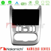 Nakamichi Nam5260 Series 4core Android12 4+64gb Dacia Duster/sandero/logan Navigation Multimedia Tablet 9 με Carplay & Android Auto u-n44-Dc0766