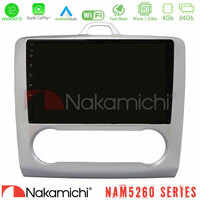 Nakamichi Nam5260 Series 4core Android12 4+64gb Ford Focus Auto ac Navigation Multimedia Tablet 9 με Carplay & Android Auto u-n44-Fd0041a