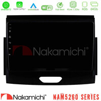 Nakamichi Nam5260 Series 4core Android12 4+64gb Ford Ranger 2017-2022 Navigation Multimedia Tablet 9 με Carplay & Android Auto u-n44-Fd0496