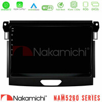Nakamichi Nam5260 Series 4core Android12 4+64gb Ford Ranger 2017-2022 Navigation Multimedia Tablet 9 με Carplay & Android Auto u-n44-Fd0617