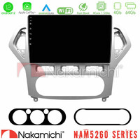 Nakamichi Nam5260 Series 4core Android12 4+64gb Ford Mondeo 2007-2010 Auto a/c Navigation Multimedia Tablet 9 με Carplay & Android Auto u-n44-Fd0919a