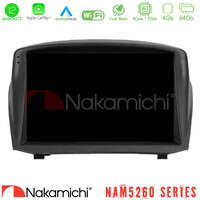 Nakamichi Nam5260 Series 4core Android12 4+64gb Ford Fiesta 2008-2012 Navigation Multimedia Tablet 9 (Oem Style) με Carplay & Android Auto u-n44-Fd1451