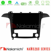 Nakamichi Nam5260 Series 4core Android12 4+64gb Ford s-max 2006-2012 Navigation Multimedia Tablet 9 με Carplay & Android Auto u-n44-Fd409