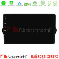 Nakamichi Nam5260 Series 4core Android12 4+64gb Fiat Tipo 2015-2022 (Hatchback) Navigation Multimedia Tablet 9 με Carplay & Android Auto u-n44-Ft1281