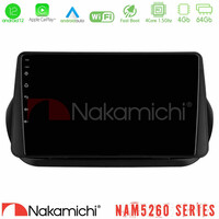 Nakamichi Nam5260 Series 4core Android12 4+64gb Fiat Fiorino/citroen Nemo/peugeot Bipper Navigation Multimedia Tablet 9 με Carplay & Android Auto u-n44-Ft1025