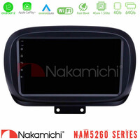 Nakamichi Nam5260 Series 4core Android12 4+64gb Fiat 500x Navigation Multimedia Tablet 9 με Carplay & Android Auto u-n44-Ft230