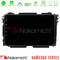 Nakamichi Nam5260 Series 4core Android12 4+64gb Honda hr-v Navigation Multimedia Tablet 9 με Carplay &Amp; Android Auto u-n44-Hd0285