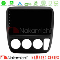 Nakamichi Nam5260 Series 4core Android12 4+64gb Honda crv 1997-2001 Navigation Multimedia Tablet 9 με Carplay &Amp; Android Auto u-n44-Hd0935