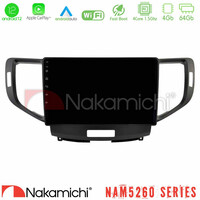 Nakamichi Nam5260 Series 4core Android12 4+64gb Honda Accord 2008-2015 Navigation Multimedia Tablet 9 με Carplay &Amp; Android Auto u-n44-Hd1013