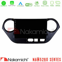 Nakamichi Nam5260 Series 4core Android12 4+64gb Hyundai i10 2014-2020 Navigation Multimedia Tablet 9 με Carplay &Amp; Android Auto u-n44-Hy0506