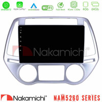 Nakamichi Nam5260 Series 4core Android12 4+64gb Hyundai i20 2012-2014 Navigation Multimedia Tablet 9 με Carplay &Amp; Android Auto u-n44-Hy0619