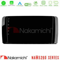 Nakamichi Nam5260 Series 4core Android12 4+64gb Mercedes r Class Navigation Multimedia Tablet 9 με Carplay &Amp; Android Auto u-n44-Mb0781