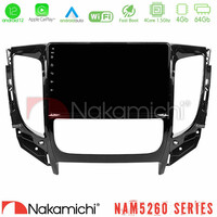 Nakamichi Nam5260 Series 4core Android12 4+64gb Mitsubishi L200 2016-&Gt; &Amp; Fiat Fullback (Auto A/c) Navigation Multimedia Tablet 9 με Carplay &Amp; Android Auto u-n44-Mt0719