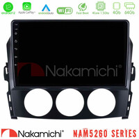Nakamichi Nam5260 Series 4core Android12 4+64gb Mazda mx-5 2006-2008 Navigation Multimedia Tablet 9 με Carplay &Amp; Android Auto u-n44-Mz049n