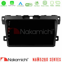 Nakamichi Nam5260 Series 4core Android12 4+64gb Mazda cx-7 2007-2011 Navigation Multimedia Tablet 9 με Carplay &Amp; Android Auto u-n44-Mz968