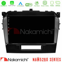 Nakamichi Nam5260 Series 4core Android12 4+64gb Suzuki Vitara 2015-2021 Navigation Multimedia Tablet 9 με Carplay & Android Auto u-n44-Sz0162