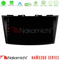 Nakamichi Nam5260 Series 4core Android12 4+64gb Suzuki Swift 2011-2016 Navigation Multimedia Tablet 9 με Carplay & Android Auto u-n44-Sz523