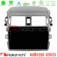 Nakamichi Nam5260 Series 4core Android12 4+64gb Toyota Corolla 2008-2010 Navigation Multimedia Tablet 9 με Carplay & Android Auto u-n44-Ty0144