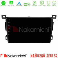 Nakamichi Nam5260 Series 4core Android12 4+64gb Toyota Rav4 2013-2018 Navigation Multimedia Tablet 9 με Carplay & Android Auto u-n44-Ty0435