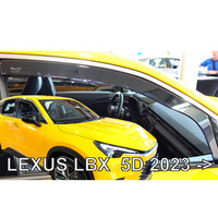 ΑΝΕΜ.30038 ΑΝΕΜΟΘΡΑΥΣΤΕΣ ΓΙΑ LEXUS LBX 5D 2023+ - ΖΕΥΓΑΡΙ ΑΥΤΟΚΙΝΗΤΟΥ ΑΠΟ ΕΥΚΑΜΠΤΟ ΦΙΜΕ ΠΛΑΣΤΙΚΟ HEKO - 2 ΤΕΜ.