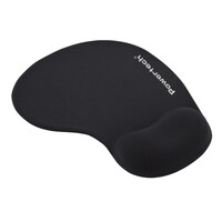 POWERTECH mouse pad PT-1293 με στήριγμα καρπού, 23x19x1.8cm, μαύρο