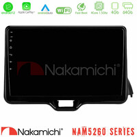 Nakamichi Nam5260 Series 4core Android12 4+64gb Toyota Yaris 2020-&Gt; Navigation Multimedia Tablet 9 με Carplay & Android Auto u-n44-Ty1079