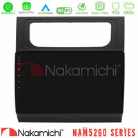 Nakamichi Nam5260 Series 4core Android12 4+64gb vw Touran 2011-2015 Navigation Multimedia Tablet 10 με Carplay &Amp; Android Auto u-n44-Vw1000