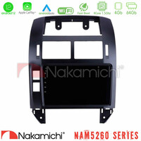 Nakamichi Nam5260 Series 4core Android12 4+64gb vw Polo 2002-2009 Navigation Multimedia Tablet 9 με Carplay &Amp; Android Auto u-n44-Vw1229