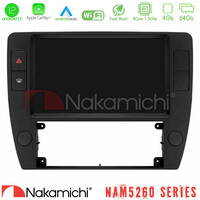 Nakamichi Nam5260 Series 4core Android12 4+64gb vw Passat b5 2001-2005 Navigation Multimedia Tablet 9 με Carplay &Amp; Android Auto u-n44-Vw1370
