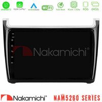 Nakamichi Nam5260 Series 4core Android12 4+64gb vw Polo Navigation Multimedia Tablet 9 με Carplay &Amp; Android Auto u-n44-Vw6901pb