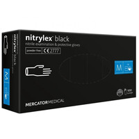 MER13329/AM ΓΑΝΤΙΑ ΝΙΤΡΙΛΙΟΥ MERCATOR NITRYLEX BASIC ΣΕ ΜΑΥΡΟ ΧΡΩΜΑ MEDIUM (M)  AMIO - 100 Τεμ.