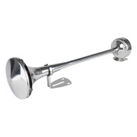 04077/AM ΚΟΡΝΑ ΠΝΕΥΜΑΤΙΚΗ ΜΟΝΗ 12/24V 115dB HIGH TONE ΜΗΚΟΣ:520mm ΧΡΩΜΙΟ ΑΜΙΟ - 1 ΤΕΜ.