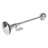 04078/AM ΚΟΡΝΑ ΠΝΕΥΜΑΤΙΚΗ ΜΟΝΗ 12/24V 115dB LOW TONE ΜΗΚΟΣ:620mm ΧΡΩΜΙΟ ΑΜΙΟ - 1 ΤΕΜ.