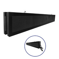 GloboStar® 90312 Κυλιόμενη Ψηφιακή Επιγραφή P10 LED SMD AC 220-240V με Wi-Fi - Αδιάβροχή IP65 - Διπλής Όψης - Μ168 x Π12 x Υ24cm Πράσινο