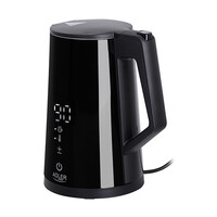 ADLER LED ELECTRIC KETTLE WITH TEMPERATURE CONTROL 1.7L STRIX BLACK