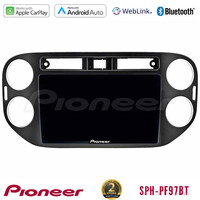 Pioneer sph-Pf97bt Series    vw Tiguan Multimedia Station 9 (Tablet Style) (23mm Alarm Button) με Carplay &Amp; Android Auto u-sph-Vw0639